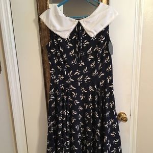 Hell Bunny Vixen Cotten Swing Dress